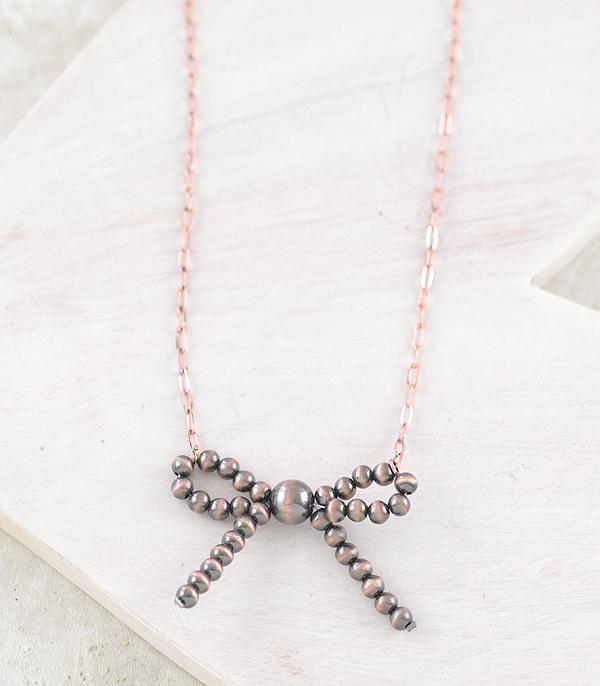 NECKLACES :: WESTERN TREND :: Wholesale Western Navajo Pearl Bow Necklace