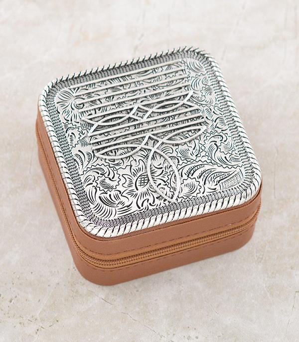 New Arrival :: Wholesale Western Boot Stitch Mini Jewelry Case