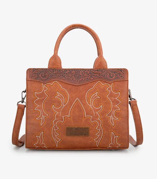 MONTANAWEST BAGS :: WESTERN PURSES :: Wholesale Wrangler Boot Stitch Tote Crossbody Bag