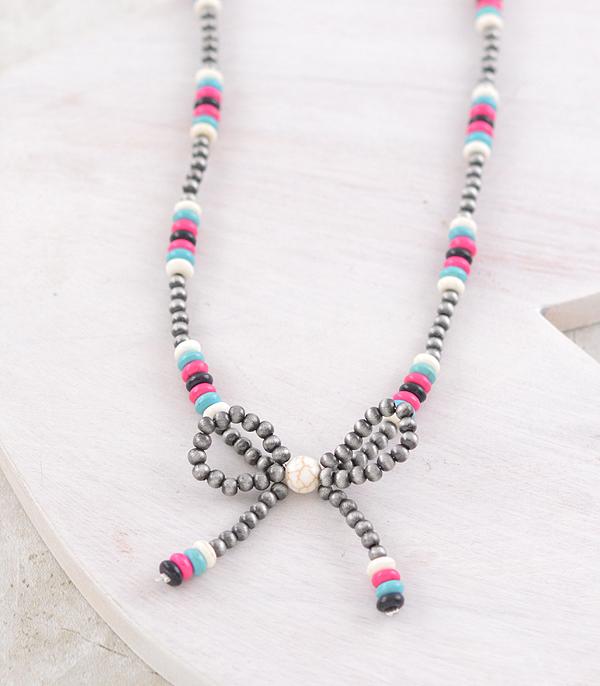 New Arrival :: Wholesale WEstern Navajo Pearl Bow Necklace