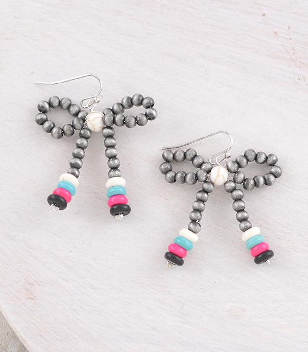 WHAT'S NEW :: Wholesale Western Navajo Pearl Bow Earrings