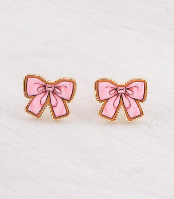 New Arrival :: Wholesale Bow Post Back Earrings