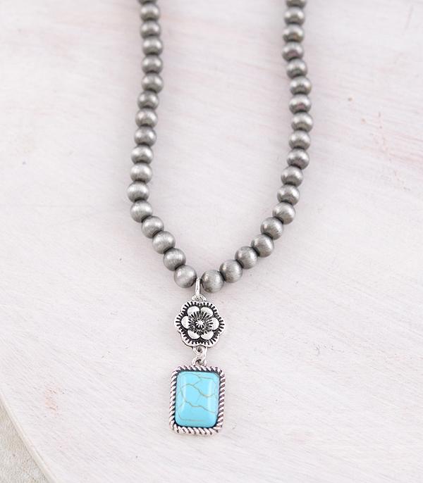 New Arrival :: Wholesale Western Turquoise Pendant Necklace