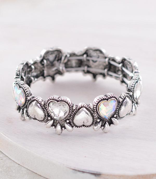 New Arrival :: Wholesale Western Heart Stone Bracelet