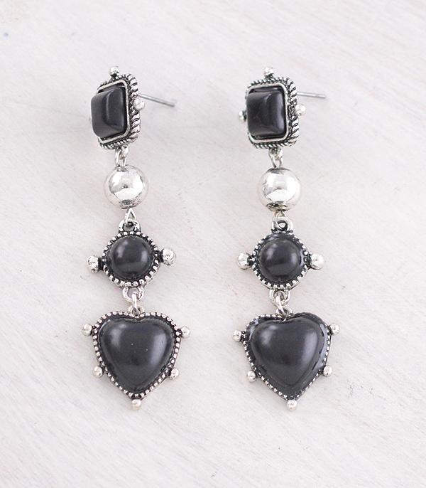 New Arrival :: Wholesale Western Heart Earrings