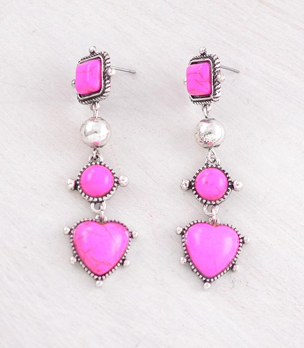 New Arrival :: Wholesale Western Heart Earrings