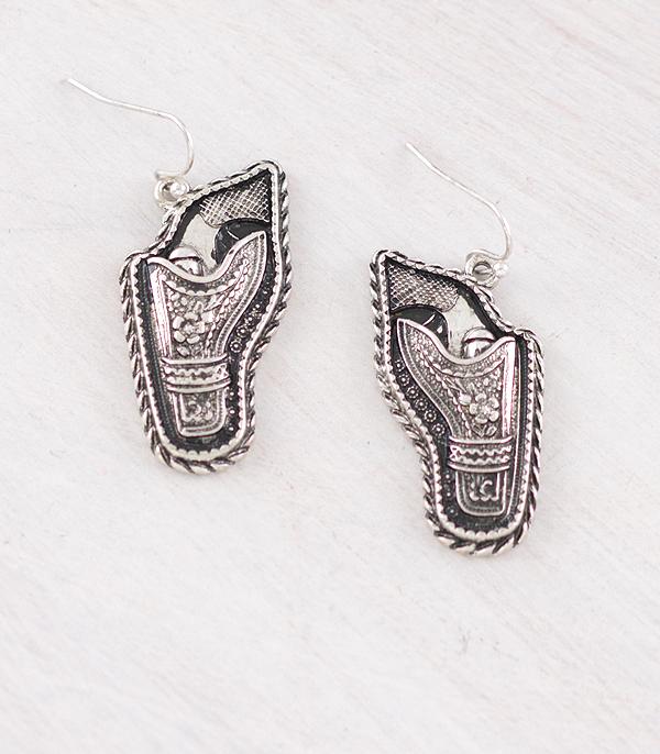 EARRINGS :: WESTERN HOOK EARRINGS :: Wholesale Western Gun Earrings