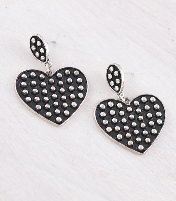 WHAT'S NEW :: Wholesale Western Heart Bubble Concho Earrings