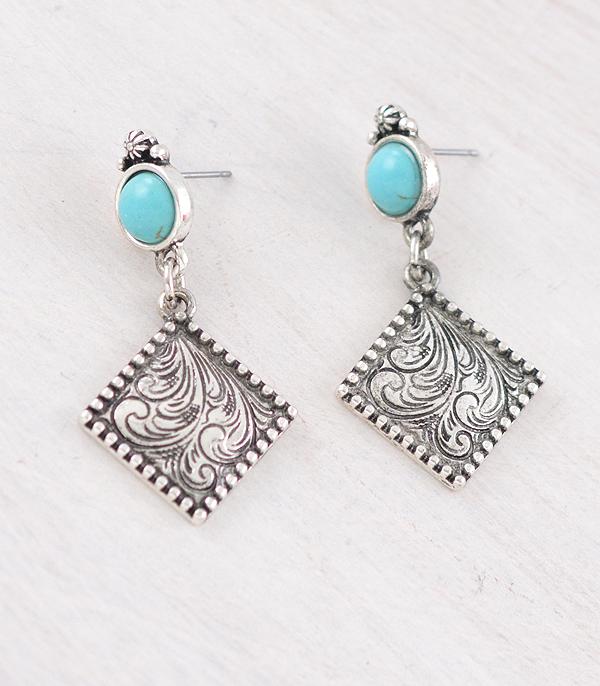 New Arrival :: Wholesale Western Tooling Dangle Earrings