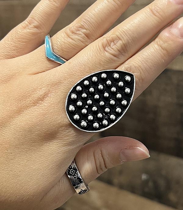 WHAT'S NEW :: Wholesale Western Bubble Texture Teardrop Ring