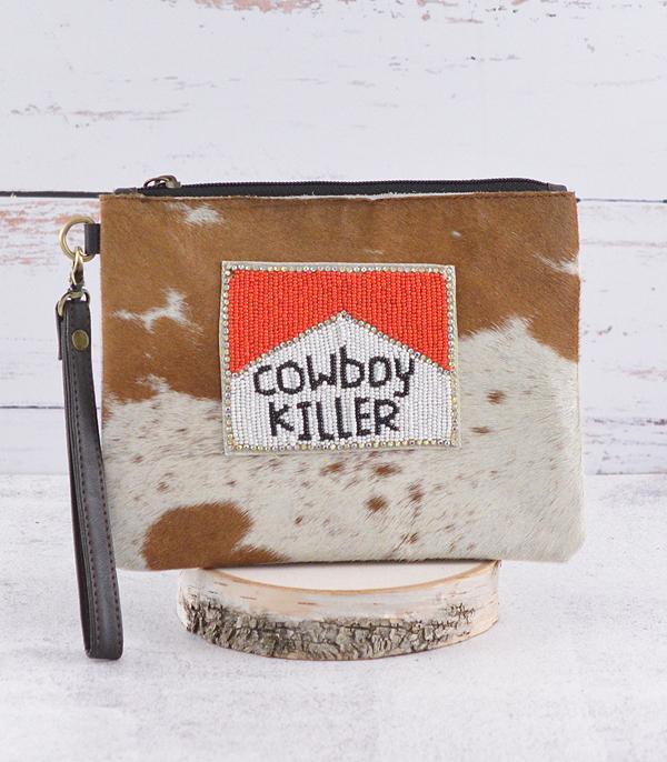 New Arrival :: Wholesale Cowboy Killer Cowhide Wristlet Pouch