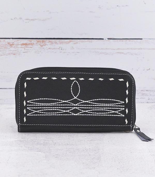 WHAT'S NEW :: Wholesale Boot Stitch Leather Wallet