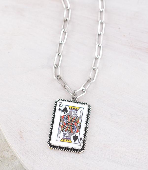 New Arrival :: Wholesale King Of Spade Pendant Necklace