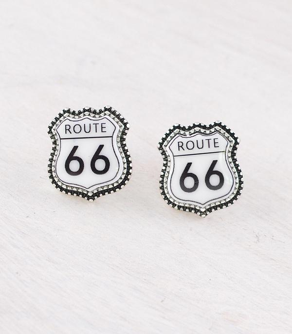 WHAT'S NEW :: Wholesale Western Route 66 Post Earrings