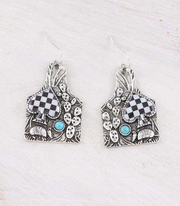 New Arrival :: Wholesale Western Cattle Tag Earrings