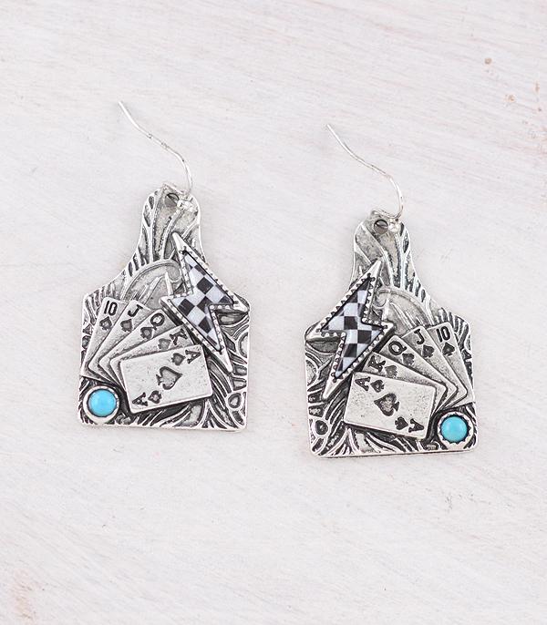 EARRINGS :: WESTERN HOOK EARRINGS :: Wholesale Western Cattle Tag Earrings