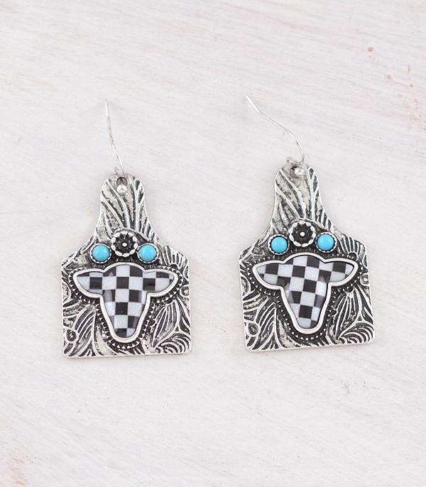 New Arrival :: Wholesale Western Cattle Tag Earrings