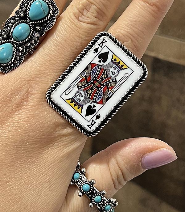 WHAT'S NEW :: Wholesale Western King Of Spade Card Ring