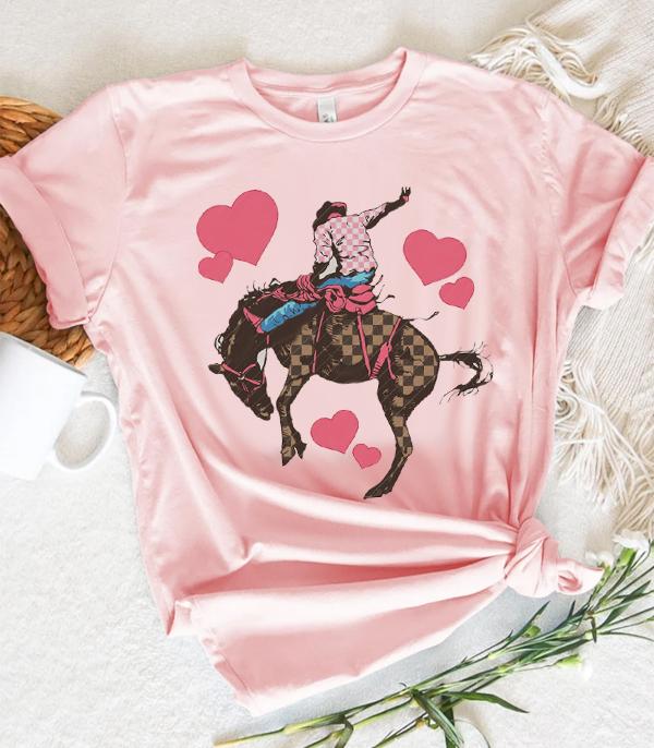 New Arrival :: Wholesale Western Cowboy Valentines Tshirt