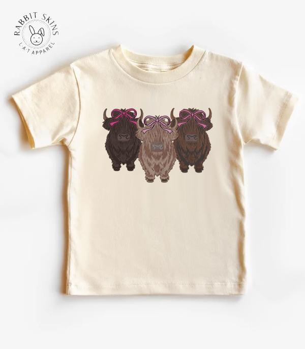 New Arrival :: Wholesale Coquette Highland Cow Toddler Tshirt