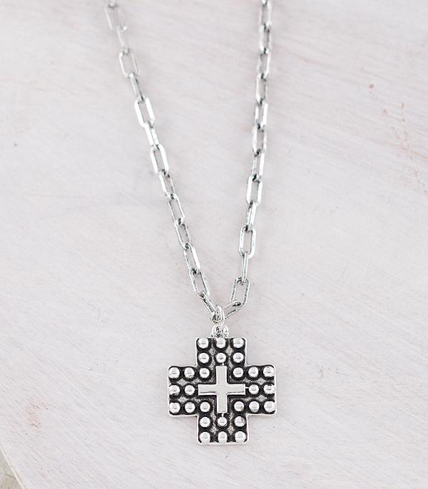 New Arrival :: Wholesale Western Cross Concho Necklace