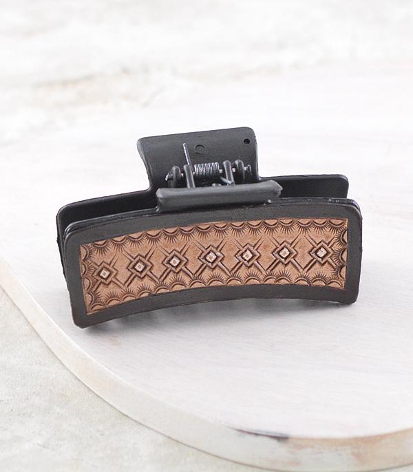 New Arrival :: Wholesale Western Leather Hair Claw Clip