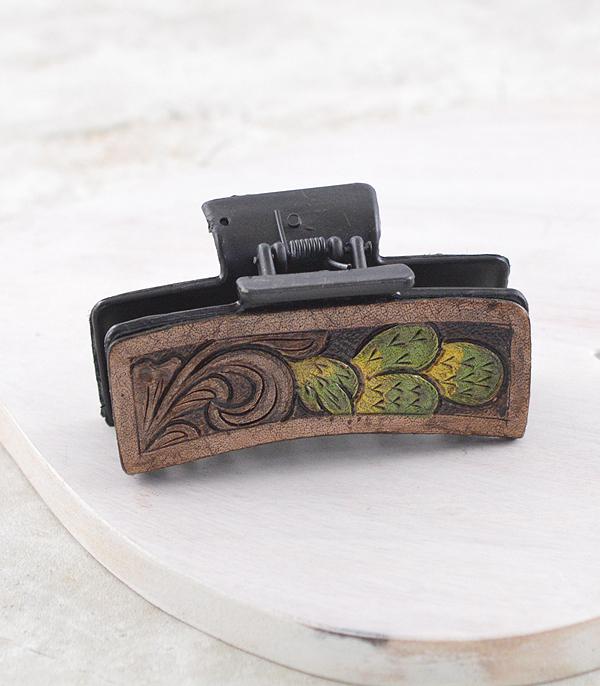 New Arrival :: Wholesale Western Leather Hair Claw Clip