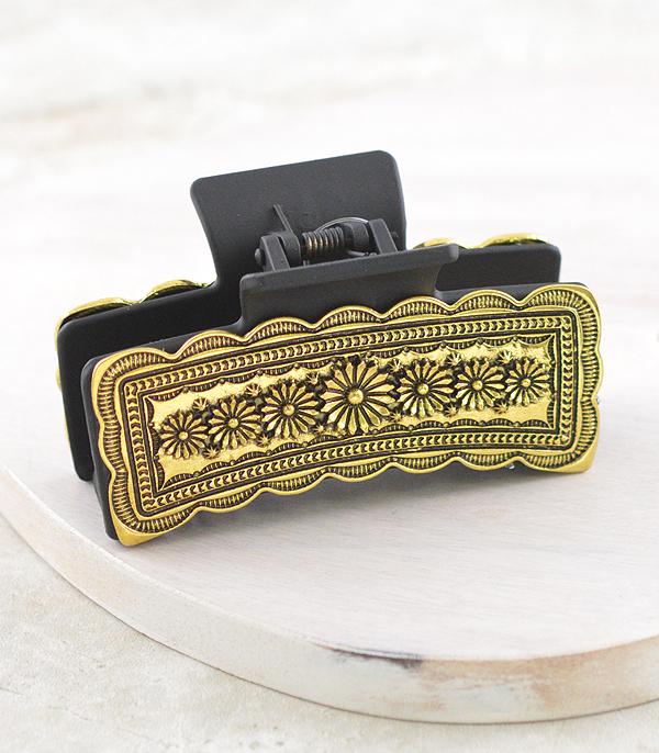 New Arrival :: Wholesale Western Concho Hair Claw Clip