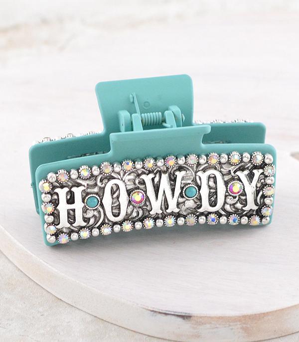 New Arrival :: Wholesale Western Howdy Hair Claw Clip