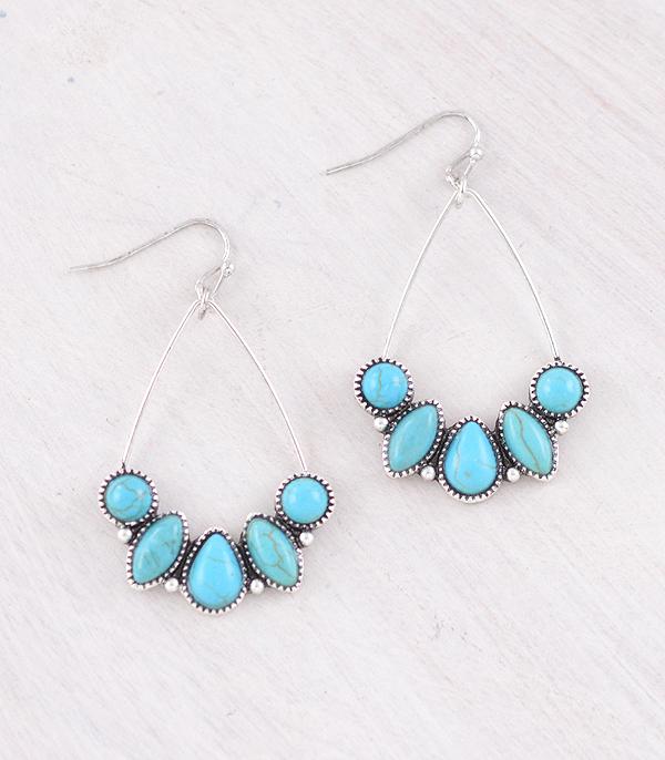 WHAT'S NEW :: Wholesale Western Turquoise Teardrop Earrings