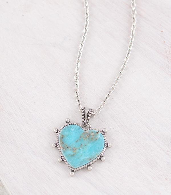 NECKLACES :: WESTERN TREND :: Wholesale Western Turquoise Heart Necklace