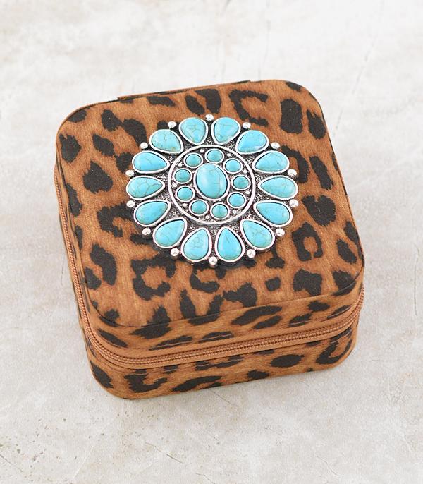 WHAT'S NEW :: Wholesale Leopard Turquoise Mini Jewelry Case