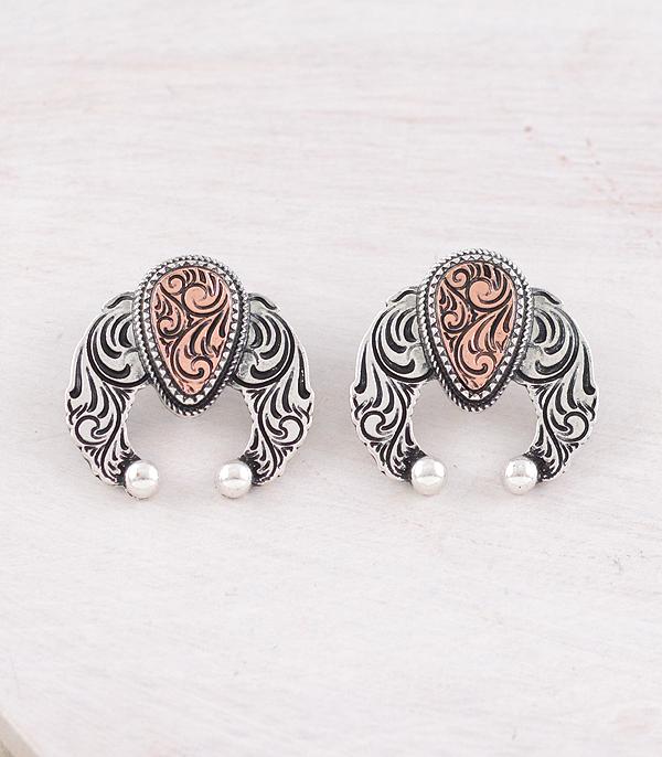 WHAT'S NEW :: Wholesale Western Tooling Squash Blossom Earrings