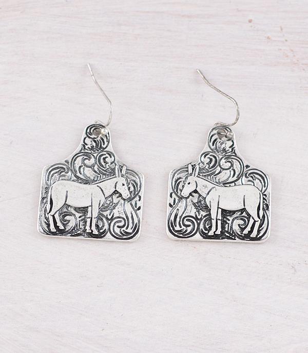 WHAT'S NEW :: Wholesale Western Tooling Donkey Earrings