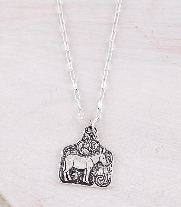 WHAT'S NEW :: Wholesale Western Tooling Donkey Necklace