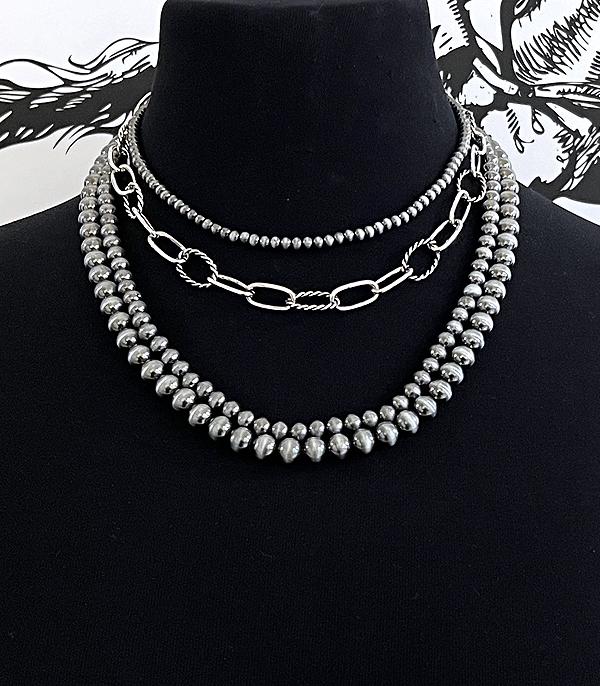 WHAT'S NEW :: Wholesale Western Navajo Pearl Layered Necklace