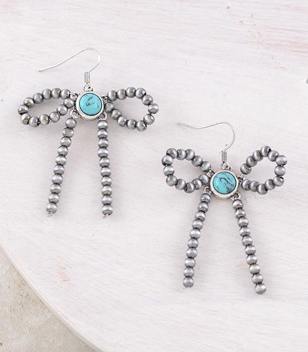 New Arrival :: Wholesale Western Navajo Pearl Bow Earrings