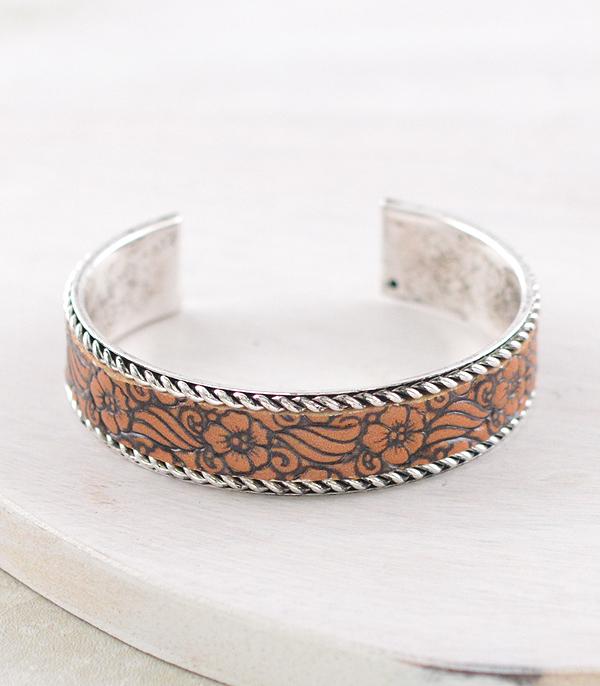 New Arrival :: Wholesale Western Tooling Cuff Bracelet