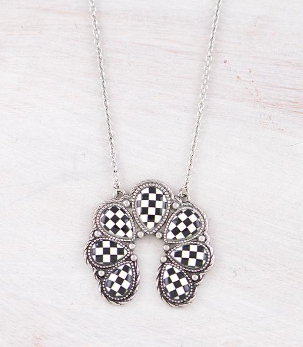 WHAT'S NEW :: Wholesale Checkered Squash Blossom Necklace