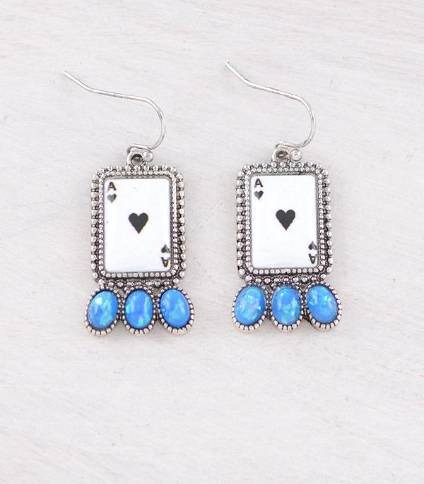 WHAT'S NEW :: Wholesale Western Ace Card Earrings