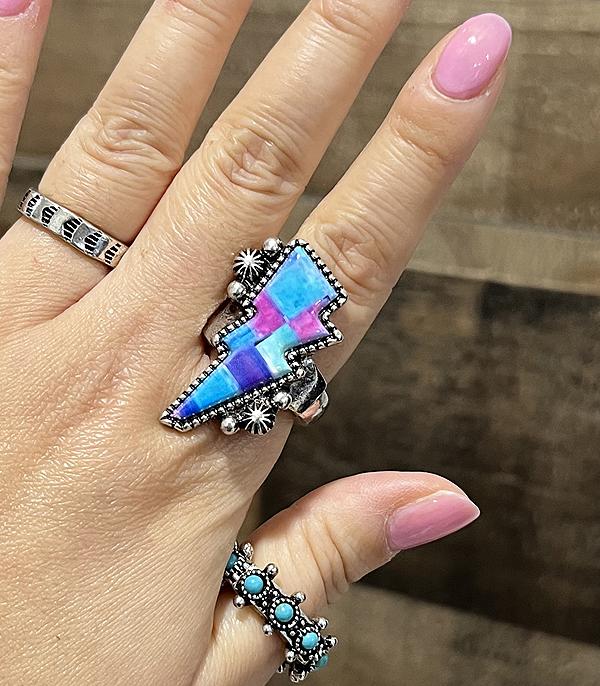 WHAT'S NEW :: Wholesale Western Checkered Bolt Concho Ring