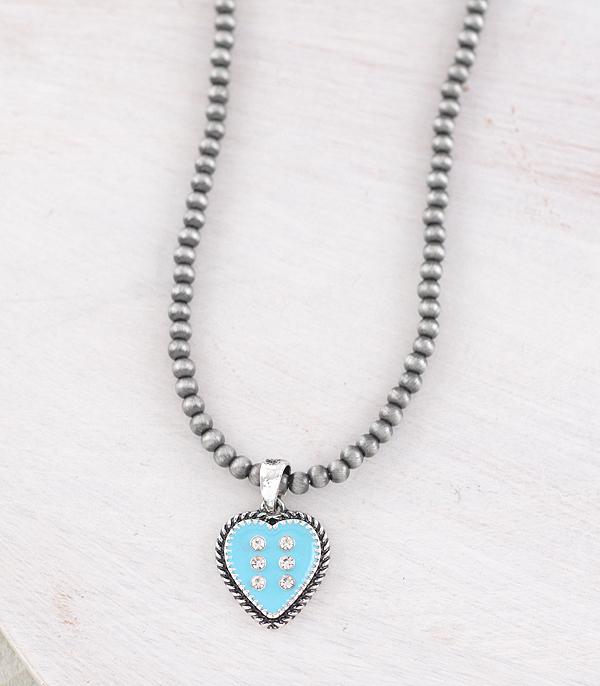 New Arrival :: Wholesale Western Heart Dice Pendant Necklace