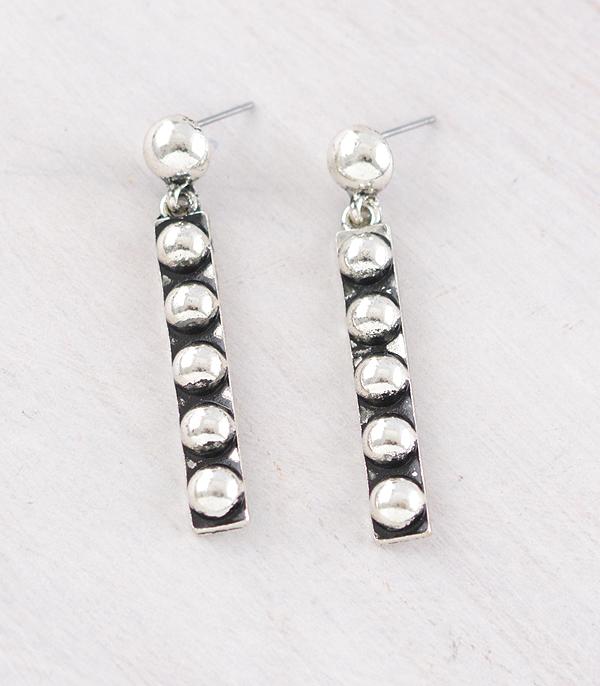 New Arrival :: Wholesale Western Bubble Concho Drop Earrings