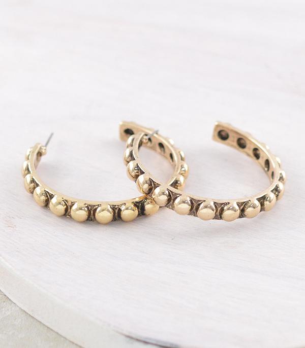 WHAT'S NEW :: Wholesale Western Bubble Concho Hoop Earrings