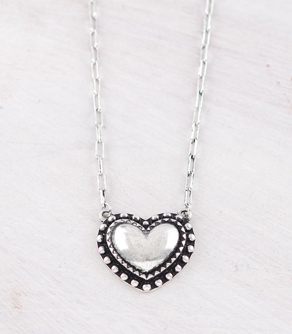 NECKLACES :: WESTERN TREND :: Wholesale Western Heart Concho Necklace