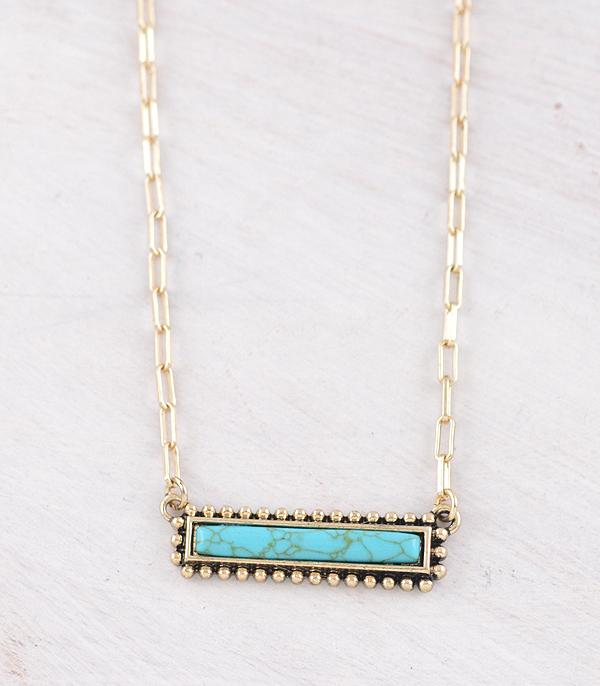 NECKLACES :: WESTERN TREND :: Wholesale Western Turquoise Bar Necklace