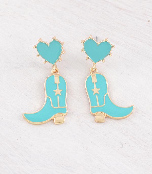 WHAT'S NEW :: Wholesale Western Heart Boots Earrings