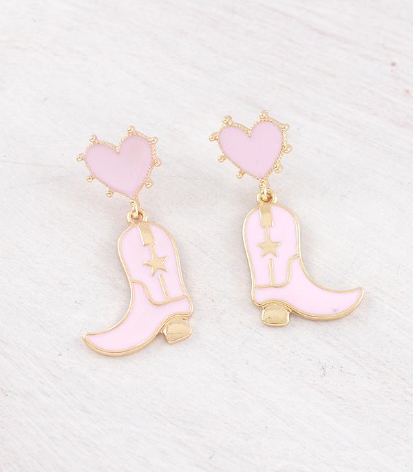 <font color=red>VALENTINE'S</font> :: Wholesale Western Heart Boots Earrings