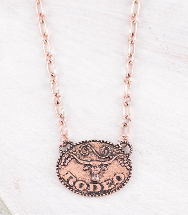 New Arrival :: Wholesale Western Rodeo Pendant Necklace