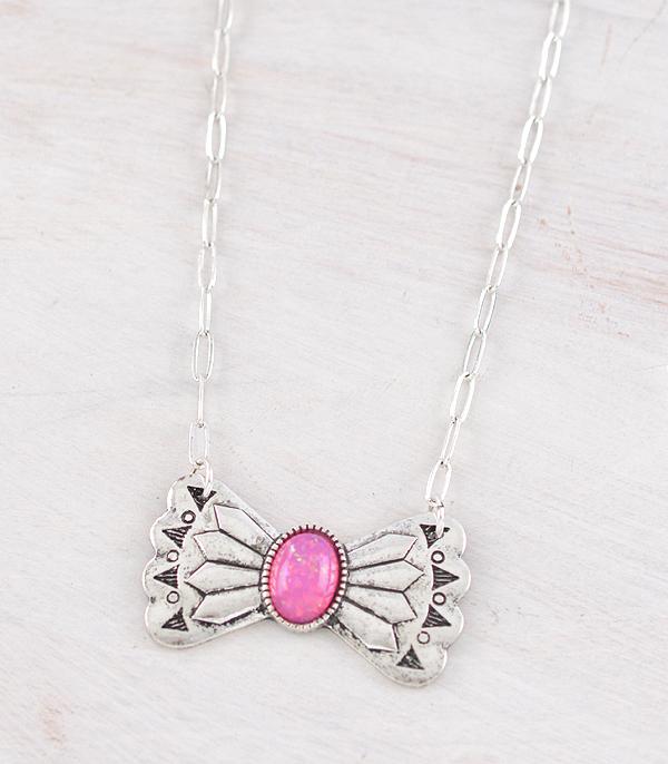 New Arrival :: Wholesale Western Butterfly Concho Necklace